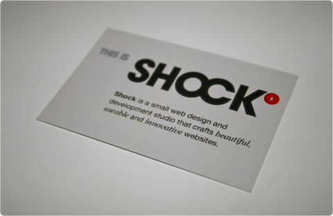 Shock Business Card